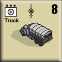 Panzer Grenadier Headquarters Library Unit: Peru Army Truck for Panzer Grenadier game series