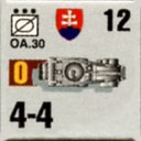 Panzer Grenadier Headquarters Library Unit: Slovak Republic Slovenská Armáda OA.30 for Panzer Grenadier game series