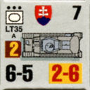 Panzer Grenadier Headquarters Library Unit: Slovak Republic Slovenská Armáda LT35 for Panzer Grenadier game series