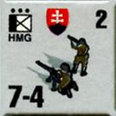 Panzer Grenadier Headquarters Library Unit: Slovak Republic Slovenská Armáda HMG for Panzer Grenadier game series