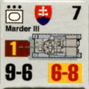 Panzer Grenadier Headquarters Library Unit: Slovak Republic Slovenská Armáda Marder III for Panzer Grenadier game series