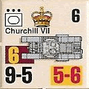 Panzer Grenadier Headquarters Library Unit: Britain Army Churchill VII for Panzer Grenadier game series