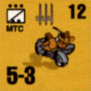 Panzer Grenadier Headquarters Library Unit: Italy Regio Esercito Motorcycle for Panzer Grenadier game series