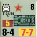 Panzer Grenadier Headquarters Library Unit: Soviet Union Army (RKKA) T-34/85 for Panzer Grenadier game series