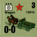 Panzer Grenadier Headquarters Library Unit: Soviet Union Army (RKKA) Wagon for Panzer Grenadier game series