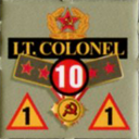 Panzer Grenadier Headquarters Library Unit: Soviet Union Army (RKKA) Lt. Colonel for Panzer Grenadier game series