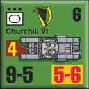 Panzer Grenadier Headquarters Library Unit: Ireland tArm Churchill VI for Panzer Grenadier game series