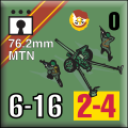 Panzer Grenadier Headquarters Library Unit: Soviet Union Guards 76.2mm MTN for Panzer Grenadier game series