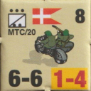 Panzer Grenadier Headquarters Library Unit: Denmark Danish Royal Army MTC20 for Panzer Grenadier game series