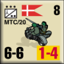 Panzer Grenadier Headquarters Library Unit: Denmark Danish Royal Army MTC20 for Panzer Grenadier game series