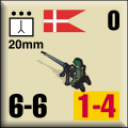 Panzer Grenadier Headquarters Library Unit: Denmark Danish Royal Army 20mm for Panzer Grenadier game series