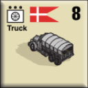 Panzer Grenadier Headquarters Library Unit: Denmark Danish Royal Army Truck for Panzer Grenadier game series